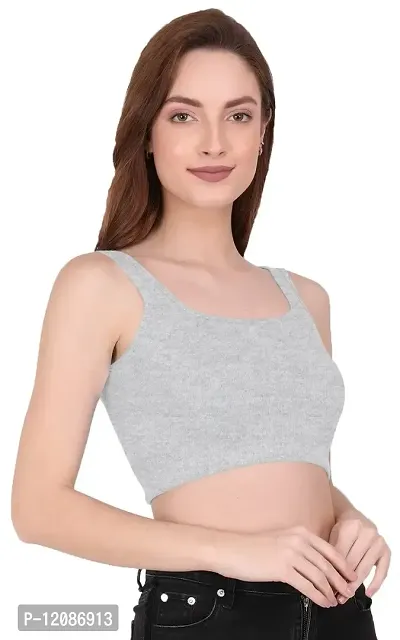 THE BLAZZE 1044 Women's Summer Basic Sexy Strappy Sleeveless Crop Top's (XX-Large, Color_2)-thumb5