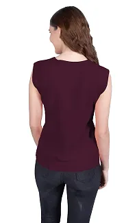 THE BLAZZE 1350 Women's Sleeveless Top Regular Round Neck T-Shirt for Women(2XL,Combo_07)-thumb1