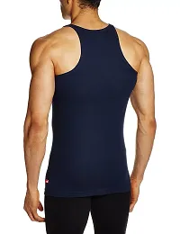 THE BLAZZE - Gym Vest - Navy (Navy, XXL - ON Stretch (44INCH) (100CM))-thumb1