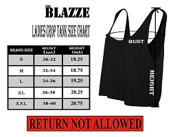 THE BLAZZE Women's Basic Sexy Sleeveless Tank Top Crop Top-thumb2