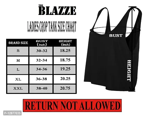 THE BLAZZE Women's Basic Sexy Sleeveless Tank Top Crop Top-thumb3