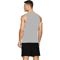 THE BLAZZE 0107 Men's Sleeveless T-Shirt Vest Tank Tops Muscle Tee Gym Bodybuilding Vests Fitness Workout Train Stringers (X-Large, Colour_2)-thumb1