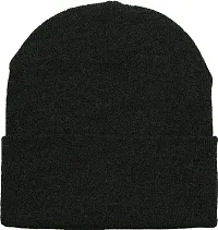 THE BLAZZE 2015 Unisex Winter Cap (Free Size, Dark Grey)-thumb1