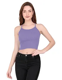 THE BLAZZE 1002 Women's Sleeveless Crop Tops Sexy Strappy Tees-thumb1