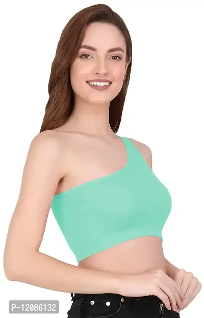 THE BLAZZE Women's Sleeveless Crop Tops Sexy Strappy Tee-thumb0