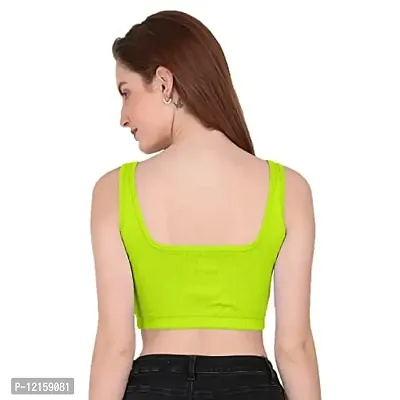 THE BLAZZE 1044 Women's Summer Basic Sexy Strappy Sleeveless Crop Top's(XS,Color_07)-thumb2