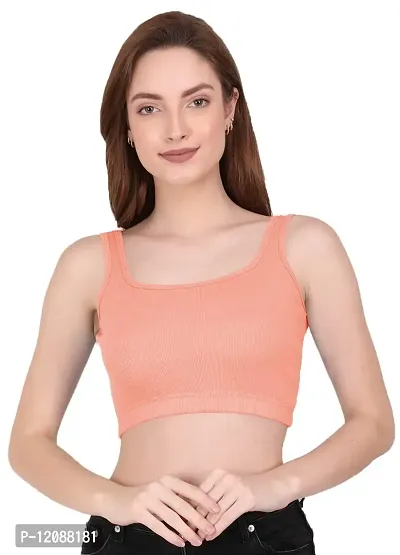 THE BLAZZE 1044 Women's Summer Basic Sexy Strappy Sleeveless Crop Top's(M,Color_06)-thumb0