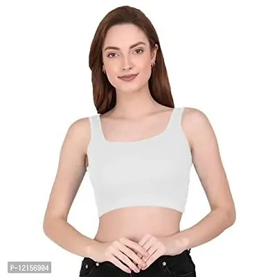 Buy THE BLAZZE 1044 Sexy Women's Tank Crop Tops Bustier Bra Vest Crop Top  Bralette Blouse Top for Womens (Medium, White) Online In India At  Discounted Prices