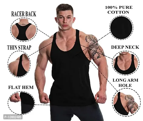 THE BLAZZE Men's Gym Vest-thumb4