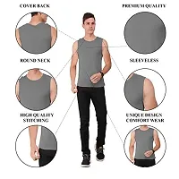 AD2CART A0006 Men's Round Neck Sleeveless T-Shirt Tank Top Gym Bodybuilding Vest Muscle Tee for Men (XL, Color_02)-thumb4