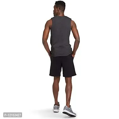 THE BLAZZE Men's Sleeveless T-Shirt Tank Top Gym Tank Stringer Vest for Men (XX-Large(44?/110cm - Chest), Dark Grey)-thumb2