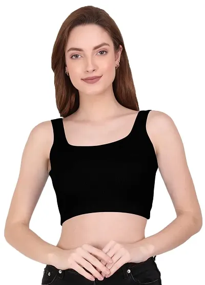 Sexy Women's Sleeveless Tank Crop Tops Bustier Bra Vest Shorts