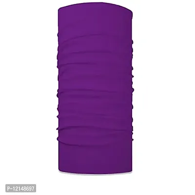 THE BLAZZE Outdoor Seamless Bandanas Tube,Womens and Mens Headband Headwear Headwrap (Purple)-thumb0