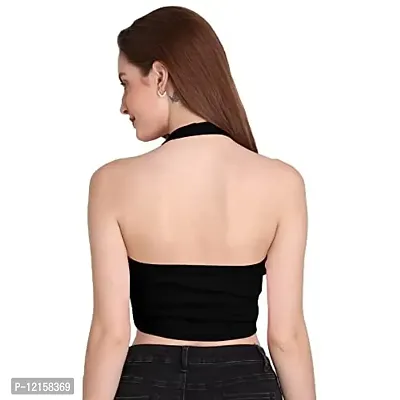 THE BLAZZE 1294 Women's Sexy Cotton Tank Crop Tops Bustier Bra Vest Crop Top Bralette Blouse Top for Womens (X-Small, Colour_1)-thumb2