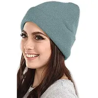 THE BLAZZE 2015 Winter Beanie Cap for Men and Women's (Free Size, Blue)-thumb1