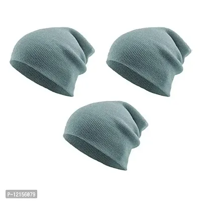 THE BLAZZE 2015 Winter Beanie Caps for Men and Women (Free, Blue)