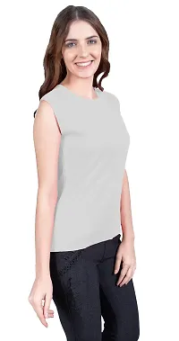 THE BLAZZE 1350 Women's Regular Round Neck Sleeveless T-Shirt for Women(L,Color_07)-thumb3