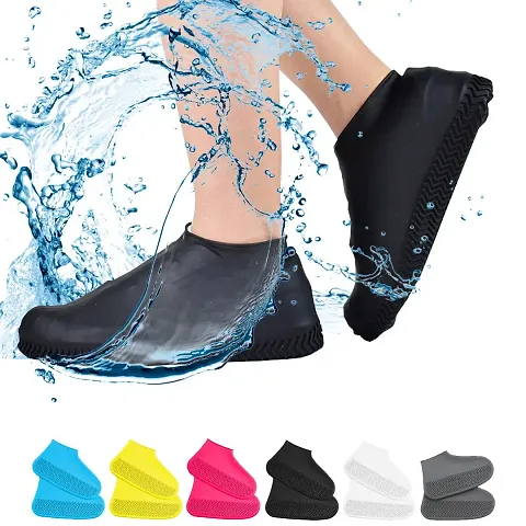 Silicone Waterproof Shoe Covers Rain Socks, Reusable Foldable Non-Slip Shoes Boots Shoes Cover