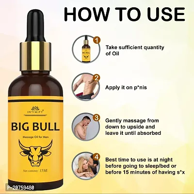 Intimify Big Bull Oil Time Booster Extra Pleasure Stamina  Power Oil for Men Boys Massage Oil for Men Ayurvedic Massage Oil for Men 15 ml-thumb2