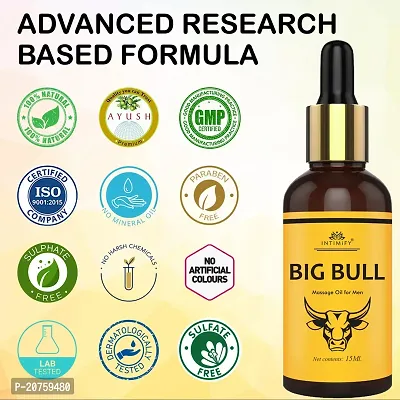 Intimify Big Bull Oil Time Booster Extra Pleasure Stamina  Power Oil for Men Boys Massage Oil for Men Ayurvedic Massage Oil for Men 15 ml-thumb4