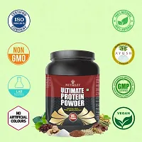 Nutriley Utimate Protein Powder, Ultimate Whey Protein Powder, Muscle Badhane Ke liye Protein, Ultimate Protein Supplement for Women, Stamina Badhane Ke Liye Supplement-500 G Elachi Flavour-thumb3