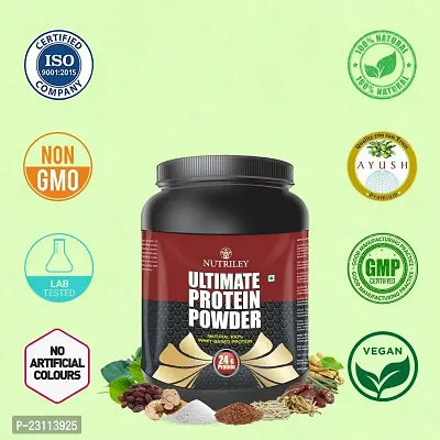Nutriley Utimate Protein Powder, Ultimate Whey Protein Powder, Muscle Badhane Ke liye Protein, Ultimate Protein Supplement for Women, Stamina Badhane Ke Liye Supplement-500 G Elachi Flavour-thumb4