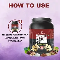 Nutriley Utimate Protein Powder, Ultimate Whey Protein Powder, Muscle Badhane Ke liye Protein, Ultimate Protein Supplement for Women, Stamina Badhane Ke Liye Supplement-500 G Chocolate Flavour-thumb4