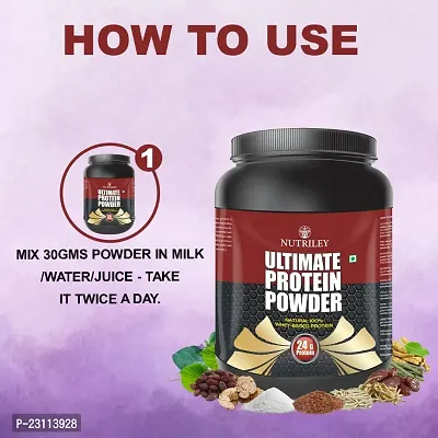 Nutriley Utimate Protein Powder, Ultimate Whey Protein Powder, Muscle Badhane Ke liye Protein, Ultimate Protein Supplement for Women, Stamina Badhane Ke Liye Supplement-500 G Chocolate Flavour-thumb5
