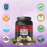Nutriley Utimate Protein Powder, Ultimate Whey Protein Powder, Muscle Badhane Ke liye Protein, Ultimate Protein Supplement for Women, Stamina Badhane Ke Liye Supplement-500 G Chocolate Flavour-thumb3