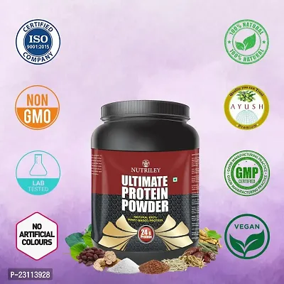 Nutriley Utimate Protein Powder, Ultimate Whey Protein Powder, Muscle Badhane Ke liye Protein, Ultimate Protein Supplement for Women, Stamina Badhane Ke Liye Supplement-500 G Chocolate Flavour-thumb4