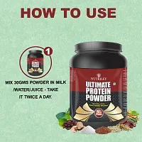 Nutriley Utimate Protein Powder, Ultimate Whey Protein Powder, Muscle Badhane Ke liye Protein, Ultimate Protein Supplement for Women, Stamina Badhane Ke Liye Supplement-500 G Banana Flavour-thumb4
