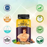 Nutriley Body Weight Gain Capsule for Mass Gain Advance Weight Gainer | Weight Gainer / Mass Gainer Capsules | Advanced Formulation| Weight Gain Capsules for women, Mass Gain Capsules (60 Capsules)-thumb3