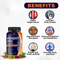 Nutriley Height Growth Capsule for Helps to grow taller 100% Ayurvedic Speed Growth Height Increase Powder Supplement Height Badhane Ke Liye Powder, Height Bdi Krne Ke Liye Capsule (60 Capsules)-thumb3