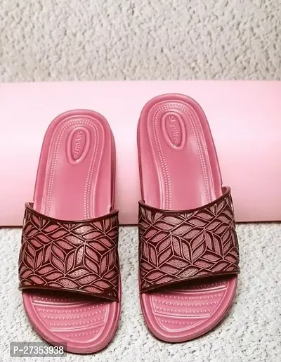 Elegant Pink EVA Flip Flops For Women