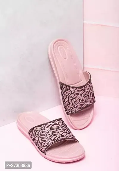 Elegant Pink EVA Flip Flops For Women