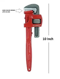 Kit Of 3 Tools Plumbing Kit (Contains 10 Inch Water Pump Plier, 10 Inch Pipe Wrench, 8 Inch Adjustable wrench) Multipurpose Tool Kit Set for All Jobs, Open End, Flexible end-thumb4