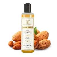 Khadi Natural Sweet Almond Hair  Body Oil (Pack 2, 210ML)-thumb2