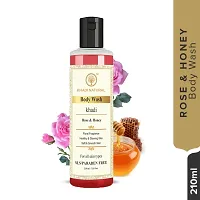 Khadi Natural Rose And Honey Body Wash- Sls  Paraben Free - 210 ml (Pack 1, 210ML)-thumb2