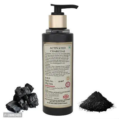 Khadi Natural Activated Charcoal herbal face wash for men women, 210 ml-thumb3