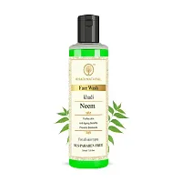 Khadi Natural Ayurvedic Neem Face Wash | Gentle Face Wash for Acne | Face Wash for Acne Prone Skin | Anti-Acne Face Wash with Neem | Paraben  Sulphate-Free (Pack 2, 210ML)-thumb1