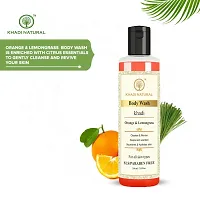 Khadi Natural Orange and Lemongrass Body Wash 210 ml (Pack 1, 210ML)-thumb1