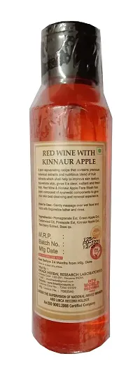 KHADI ORGANIC 100% NATURAL AYURVEDIC HERBAL RED WINE WITH KINNAUR APPLE FACE WASH, SLS and Paraben Free QTY -120 ml (Pack of 1)-thumb3