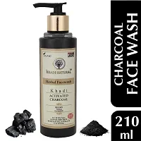 Khadi Natural Activated Charcoal herbal face wash for men women, 210 ml-thumb1