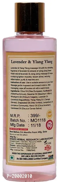 Khadi natural herbal Massage oil men women, 210 ml-thumb2