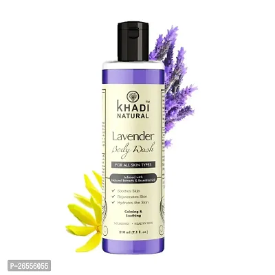 Khadi Natural Lavender and Ylang Ylang Herbal Body Wash, 210ml-thumb0