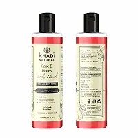 Khadi Natural Rose And Honey Body Wash- Sls  Paraben Free - 210 ml-thumb2