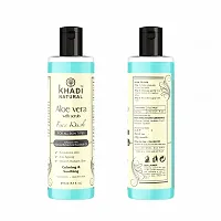 Khadi Natural Aloevera Face Wash With Scrub 210 ML - Exfoliating and Hydrating Facial Cleanser Pack 2-thumb2