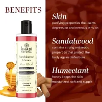 Khadi Natural Sandalwood Honey Face Wash 210ML - Nourishing and Soothing Facial Cleanser Pack 2-thumb3