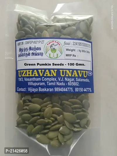Uzhavan Unavu - Green Pumpkin Seeds - 100 Gms-thumb3