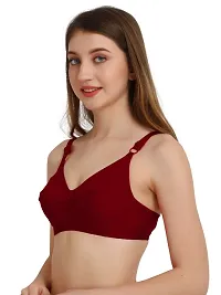 Classic Cotton Solid Non Padded Bras for Women, Pack of 2-thumb1